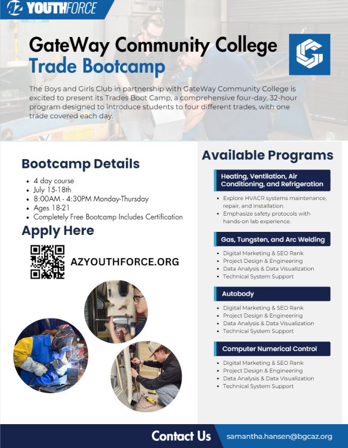 AZYF- Trade Bootcamp Flier